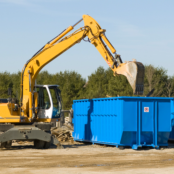 can i choose the location where the residential dumpster will be placed in Muddy Illinois